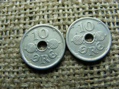 10 öre 1925, pár, egyik vastagabb/nehezebb