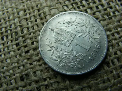 Ezüst 1 korona, 1916, Corona
