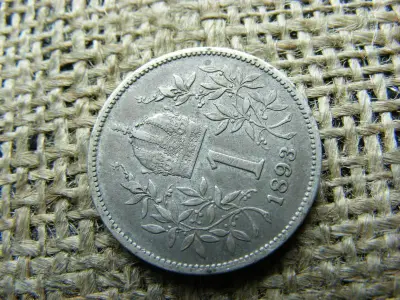 Ezüst 1 korona, 1893, Corona
