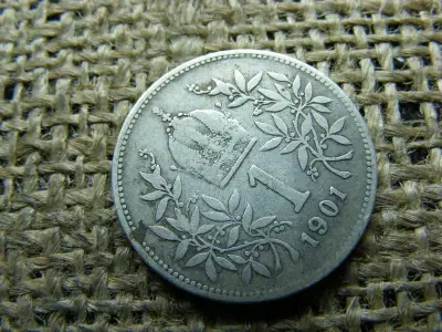 Ezüst 1 korona, 1901, Corona