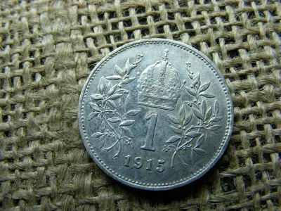 Ezüst 1 korona, 1915, Corona