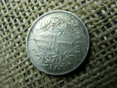 Ezüst 1 korona, 1915, Corona