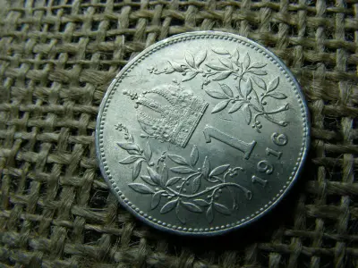 Ezüst 1 korona, 1916, Corona