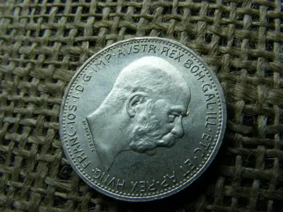 Ezüst 1 korona érme, 1914, Corona