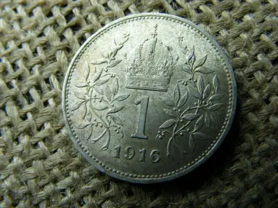 Ezüst 1 korona, 1916, Corona