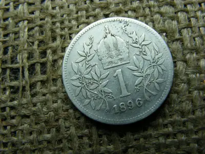Ezüst 1 korona, 1896, Corona