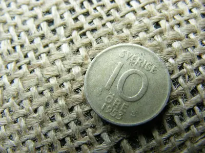 Ezüst 10 öre, 1953, Svédország