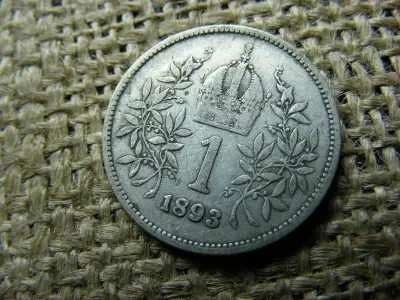 Ezüst 1 Korona, 1893, Corona