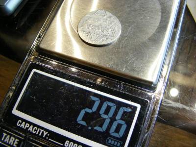 Iszlám ezüst Dirham, al-Zahir Ghazi, Aleppó, hatágú csillag