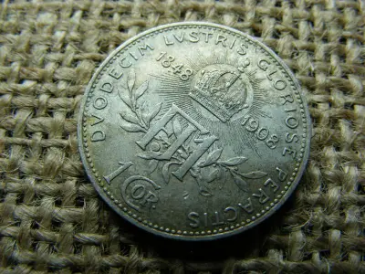 Ezüst 1 Korona, 1908, Corona