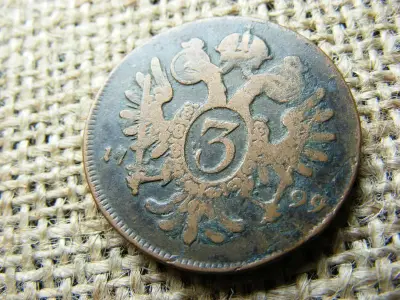 3 Krajcár 1799 A, Vastag, Ritkább