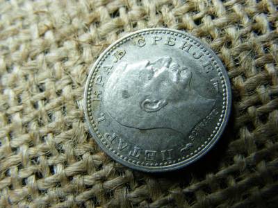 Szerbia, 50 para, 1915, ezüst