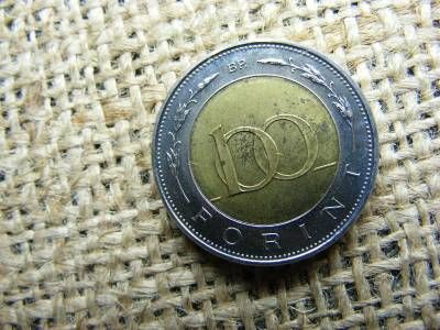 100 forintos érme, 1999, BU, bicolor