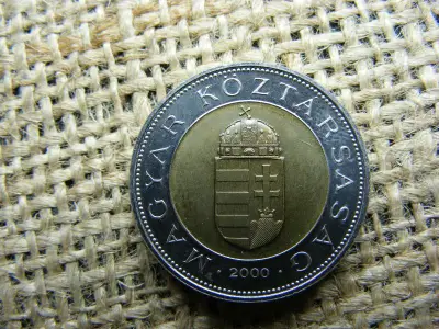 100 forintos érme, 2000, bicolor, BU