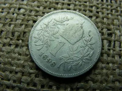 Ezüst 1 korona, 1898, Corona