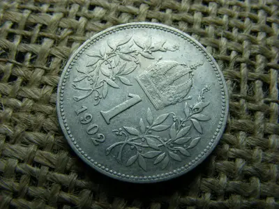 Ezüst 1 Korona, 1902, Corona