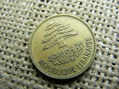 Libanon 25 piastres, 1961
