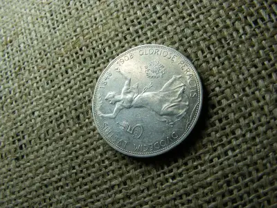 Ezüst 5 korona érme, 1908, Corona