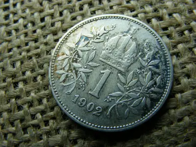 Ezüst 1 korona, 1902, Corona