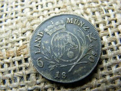 Ezüst 6 krajcár, 1805, Bajorország, Maximilian IV Joseph