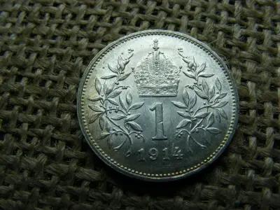 Ezüst 1 korona, 1914, Corona