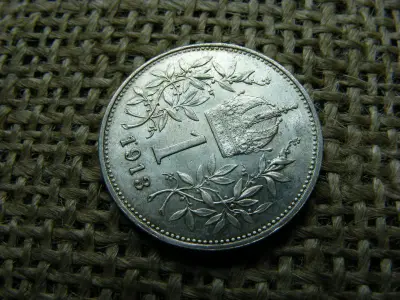 Ezüst 1 korona, 1913, corona
