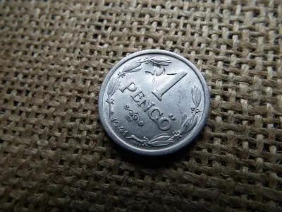 1 pengő, 1941, sarló-kalapács beütés