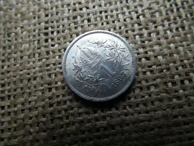 Ezüst 1 korona érme, 1893, corona