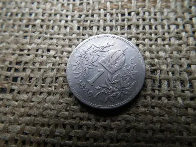 Ezüst 1 korona érme, 1896, Corona