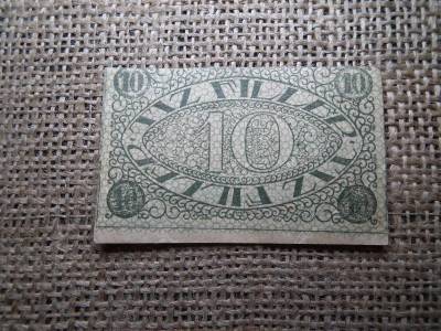 Pécs 10 fillér bankjegy, 1919