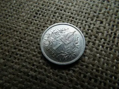 Ezüst 1 korona érme, 1893, corona