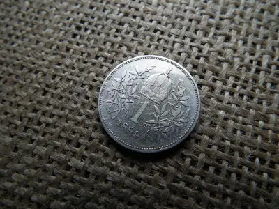 Ezüst 1 korona érme, 1899, Corona