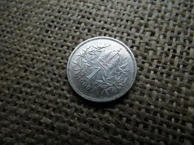 Ezüst 1 korona érme, 1900, Corona