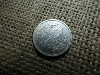 Ezüst 1 korona érme, 1901, corona