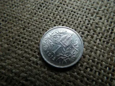 Ezüst 1 korona érme, 1912, corona