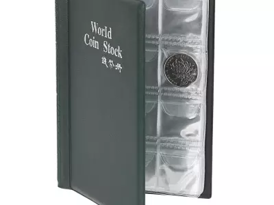 Érmealbum 120 férőhelyes ! Érme tartó zsebes ! Fekete !  Album , zsebalbum , berakó ! Ár/db