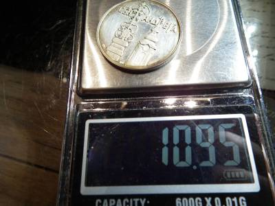 Ezüst tükörveret , Pap , templom , 925/1000 , 10,95g 