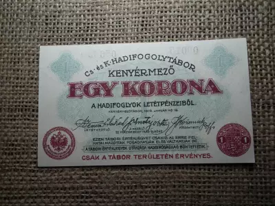 1 korona 1916 , Kenyérmező , hadifogolytábor 