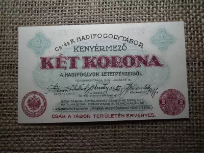 2 korona 1916 , Kenyérmező , hadifogolytábor 