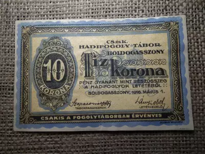 10 korona 1916 , Boldogasszony , Hadifogolytábor , Hadifogoly-tábor 