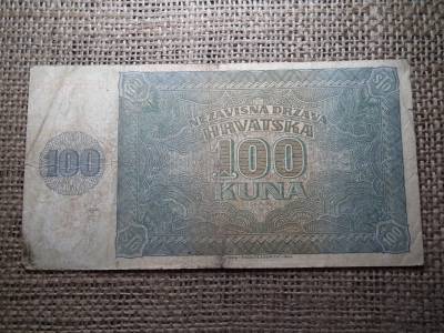 Horvátország , 100 kuna 1941 bankjegy 