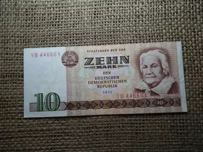 Németország 10 márka 1971 , Mark , Bankjegy 