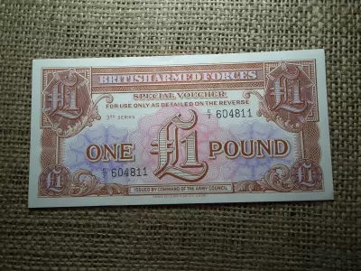 Anglia , katonai 1 font 1956 , XF , bankjegy , fegyveres erők 