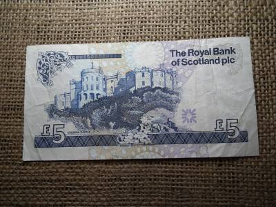 Skócia , 5 font 1999 , pounds , bankjegy 