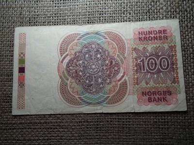 Norvégia 100 korona 1988 , Kroner , bankjegy 