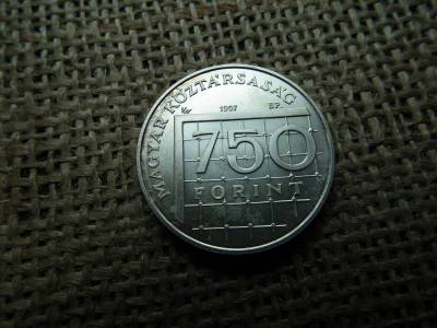 Ezüst 750 forint 1997 BU , Labdarúgó VB 