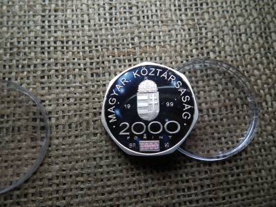 Ezüst 2000 forint 1999 PP ,Gondolkodó 