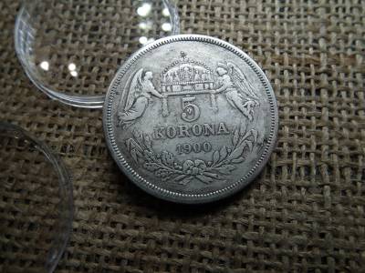 Hamis 5 korona 1900 , KB , Nem ezüst ! 
