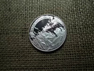 Millecentenárium ezüst emlékérem 896 - 1996 fél uncia Ag (.999)