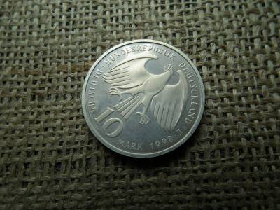 Németország , ezüst 10 márka 1998 J , Deutsche Mark Peace of Westphalia